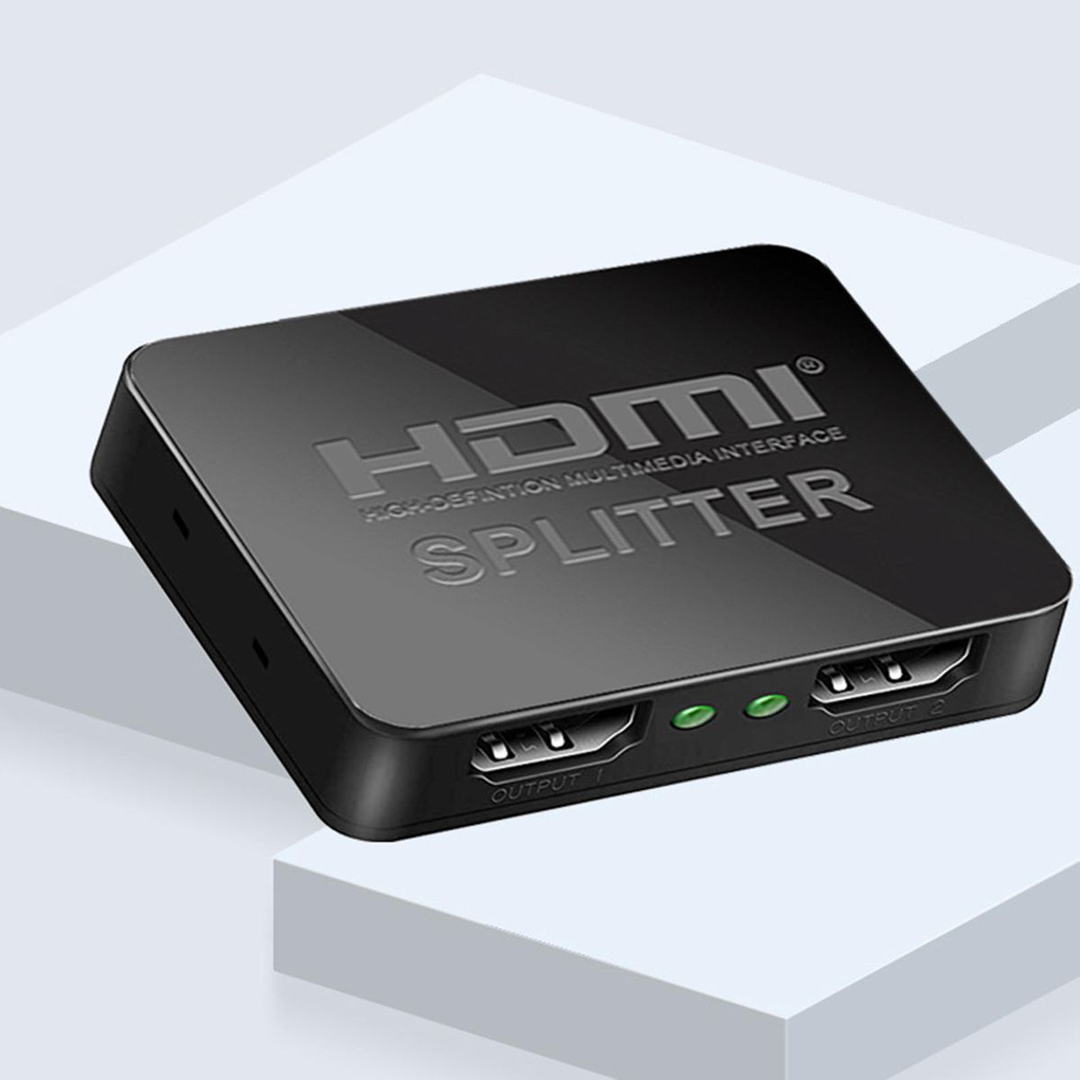 HDMI Splitter Amplifier 1 In 2 Out 4K 1080P For Projector, Laptop