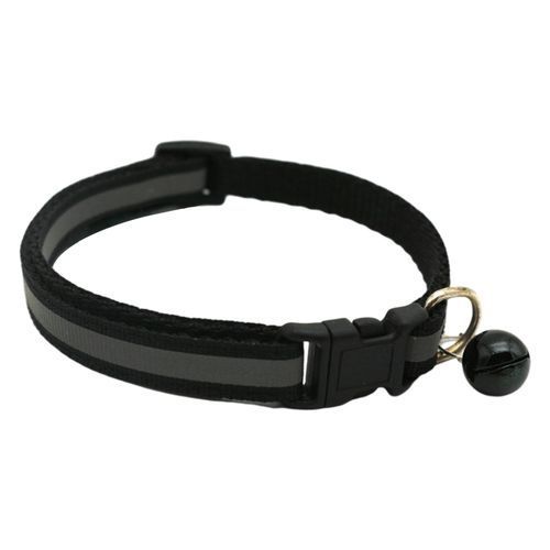 New 1Pcs Dog Cat Luminous Collar Light Up Dog Cat Leash Glow Pet Black