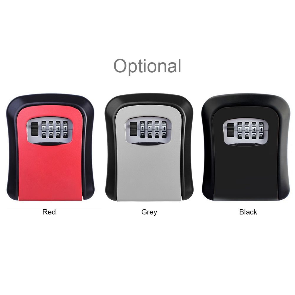 Key Storage Lock Box Wall Mounted With Dustproof Cover