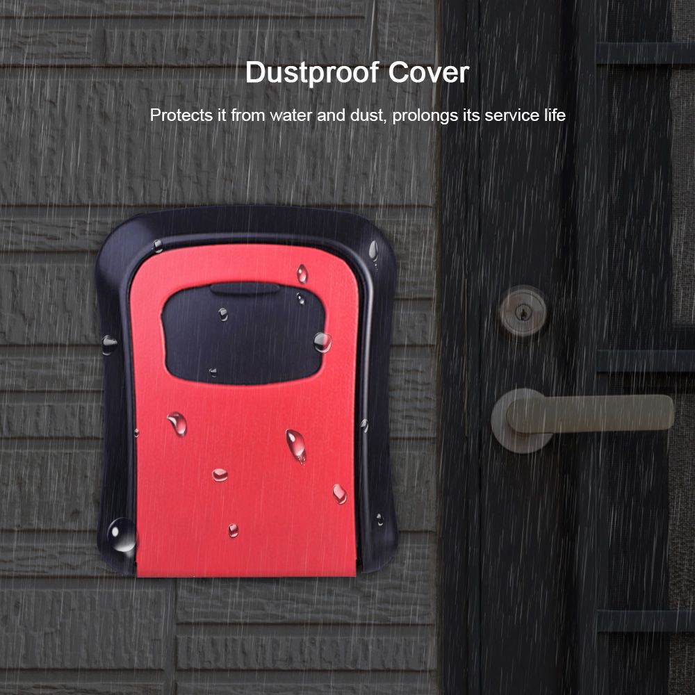 Key Storage Lock Box Wall Mounted With Dustproof Cover
