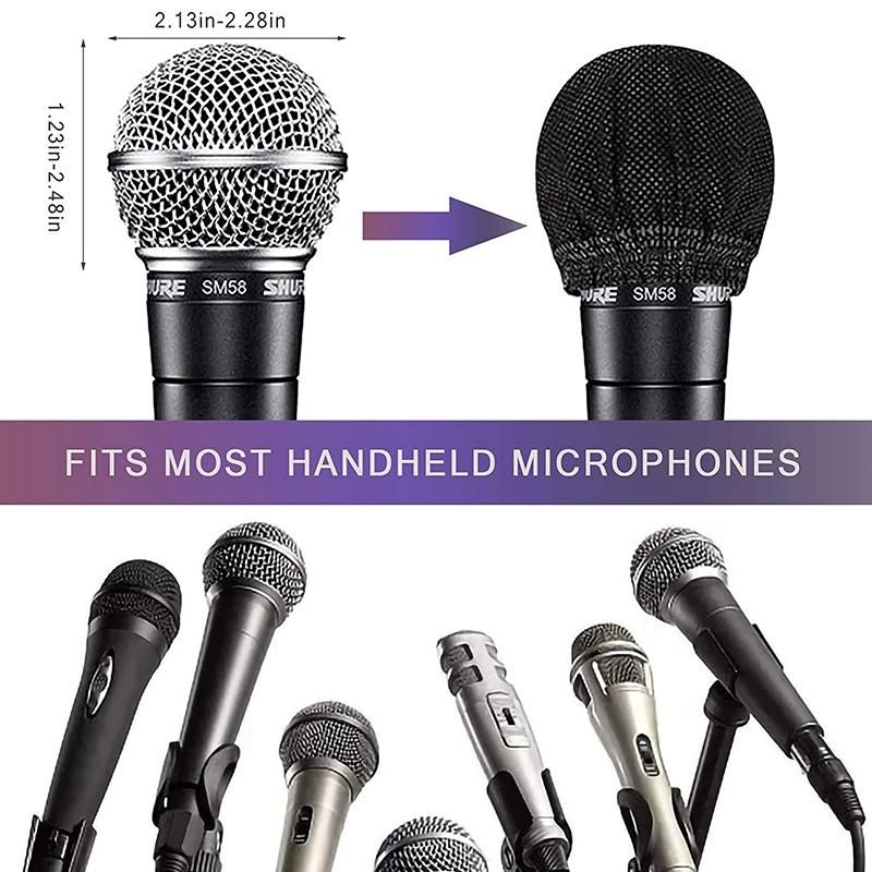 100 Pcs Disposable Microphone Covers, Windscreen Mic