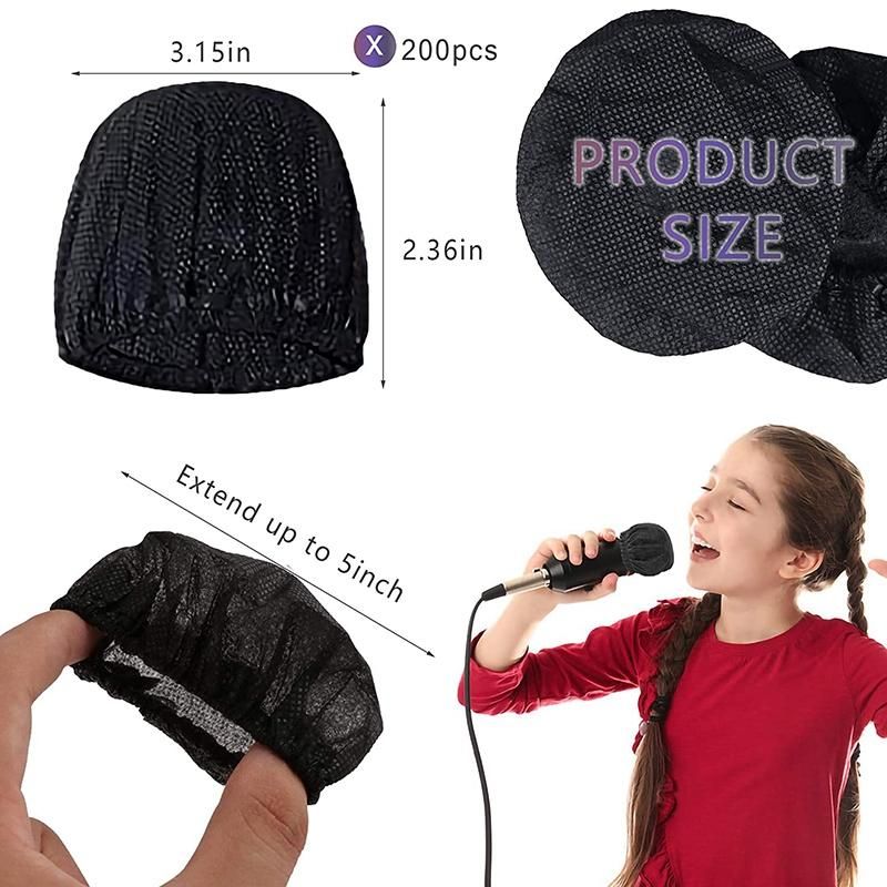 100 Pcs Disposable Microphone Covers, Windscreen Mic