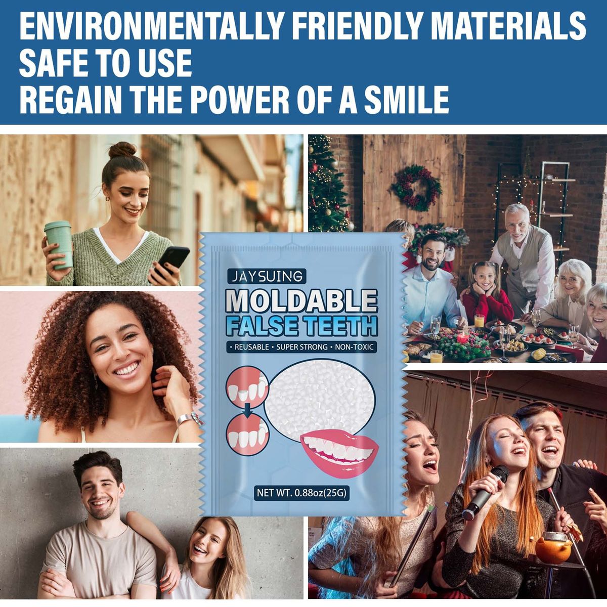 Moldable False Teeths 25g/Bottle Denture Cosplays