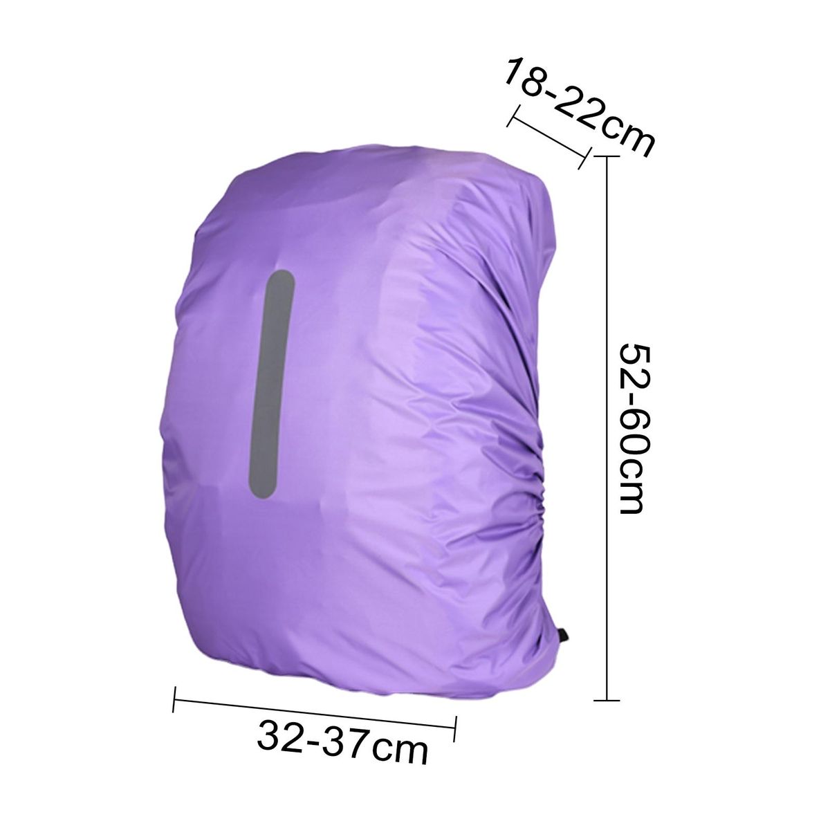 Anti-theft Backpack Cover Rainguard Waterproof Backpack for School Purple