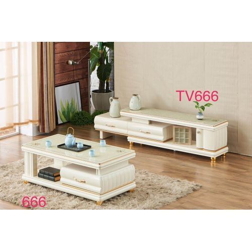 Complete Set Of Tv Shelve And Center Table With Drawer
