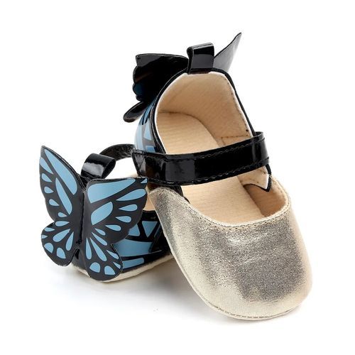 Butterfly Baby Girl Shoes- Gold