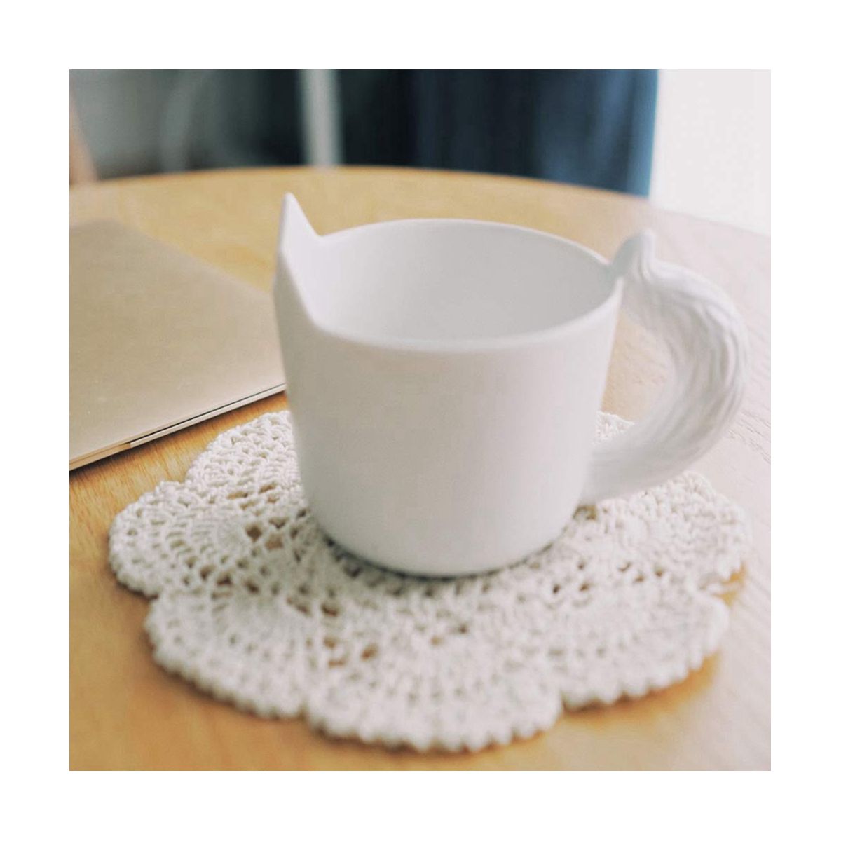 4PCS 8.6 Inch Doilies Crochet Round  Doily Handmade
