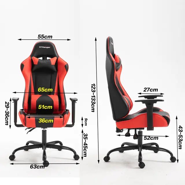 Game Office Chair With Footrest