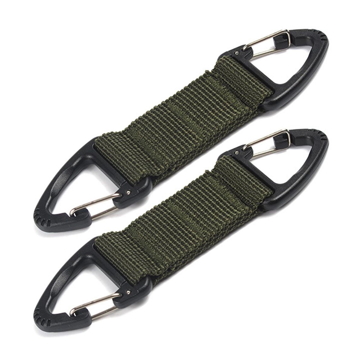 2 PcsSet Backpack Triangle Buckles Heavy-duty Triangle Buckles Army Green