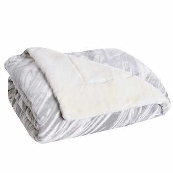Life Comfort The Ultimate Throw Faux Fur -Light Grey