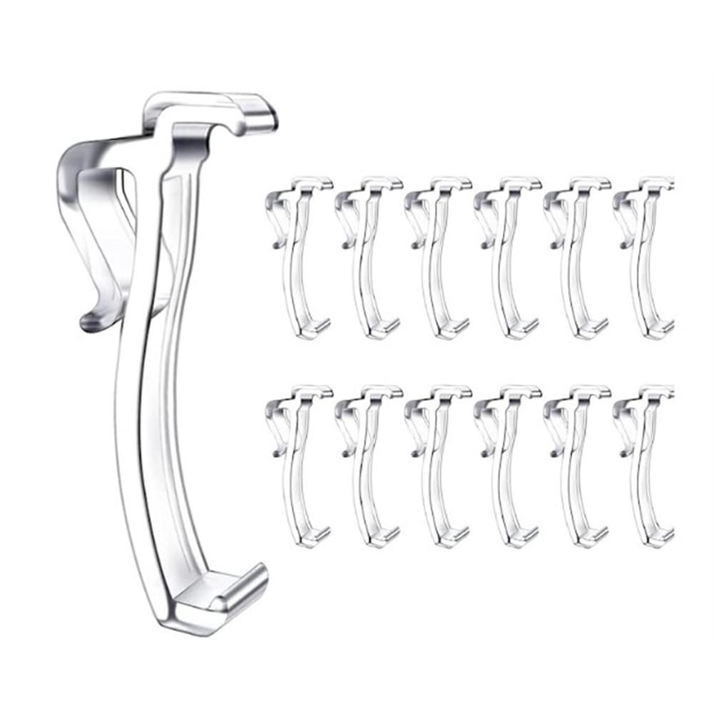 25 Inch Valance Clips Window Blind Clips Clear Plastic Valance Retainer Holder Valance Clips12 Pieces