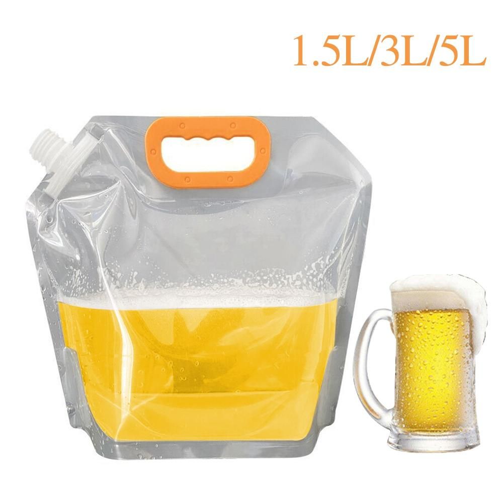 10L Drinking Transparent Water Bag Bucket Storage