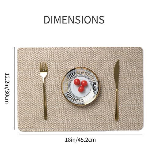 Washable PVC Placemats Table Mats For Dining Table