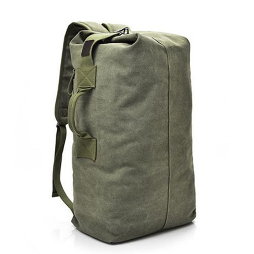 Multifunctional Canvas Backpack,Men Outdoor Duffle Bag