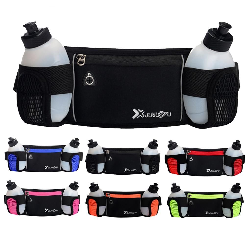 Trail Dual Pocket Running Bag Running Marathon Waist Belt For Phone Unisex Sports Fanny Pack Fitness Waist Pack Water Bottle