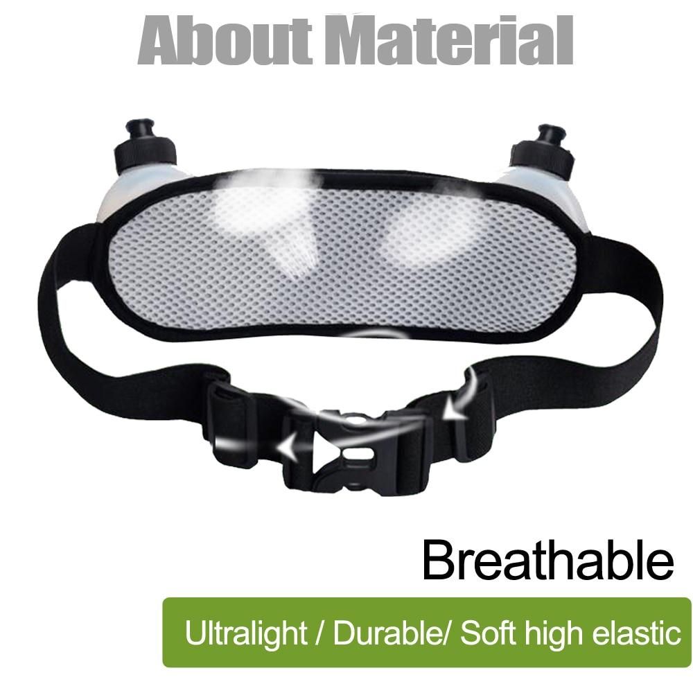Trail Dual Pocket Running Bag Running Marathon Waist Belt For Phone Unisex Sports Fanny Pack Fitness Waist Pack Water Bottle