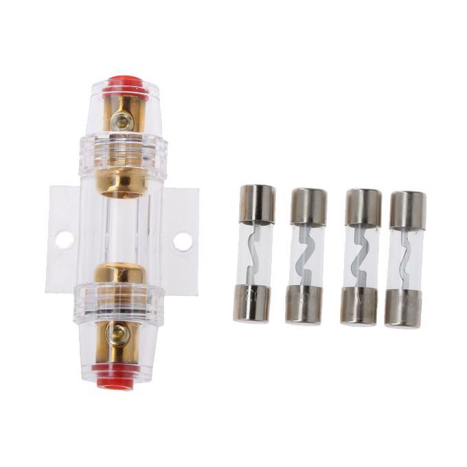 2x Car Audio Stereo AGU Fuse Holder Box 4  8 Gauge Wire With 8pcs 30A