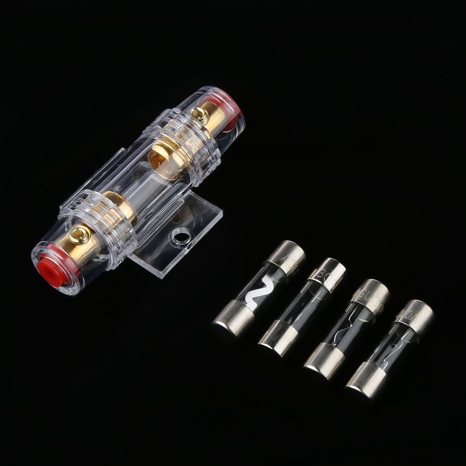 2x Car Audio Stereo AGU Fuse Holder Box 4  8 Gauge Wire With 8pcs 30A