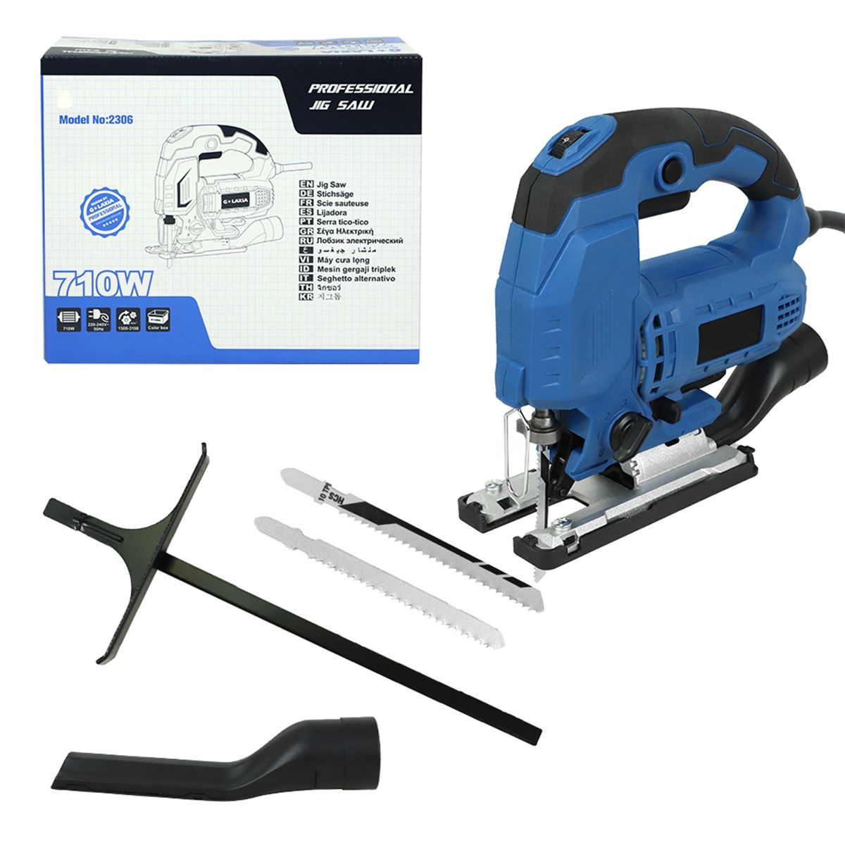 Jig , Heavy Duty Design, 710W 6AMP 3100SPM, Jigsaw Tool