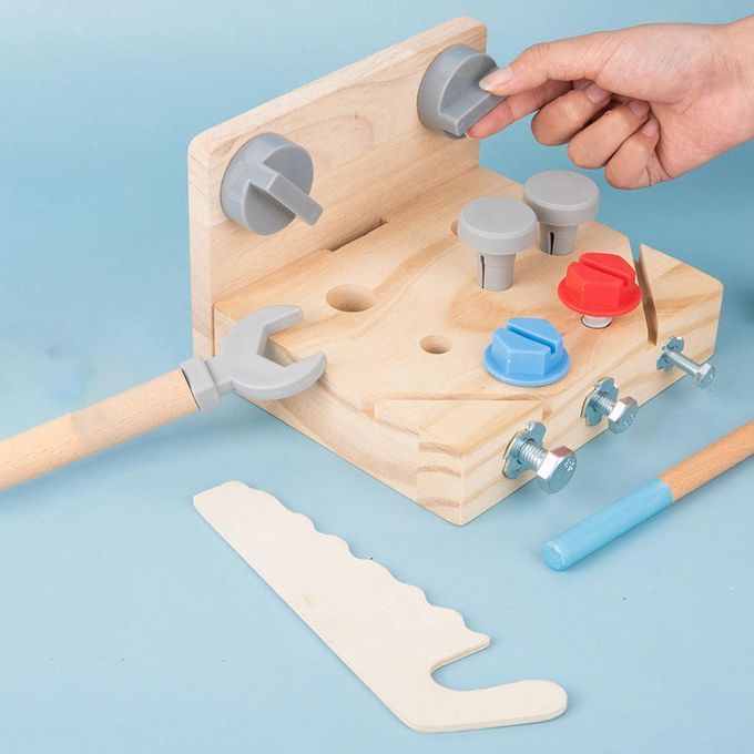 Wooden Tool Box Montessori Disassembly Set Educational Toy For Toddler