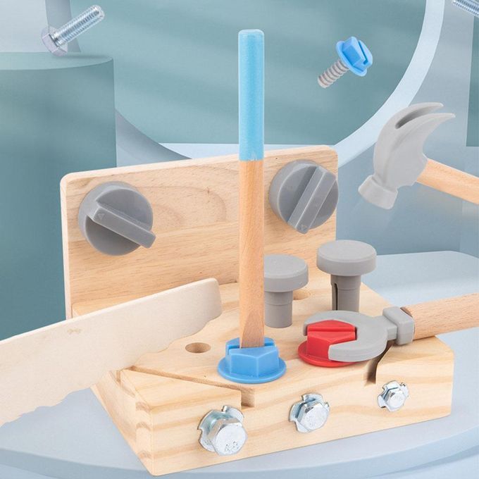 Wooden Tool Box Montessori Disassembly Set Educational Toy For Toddler