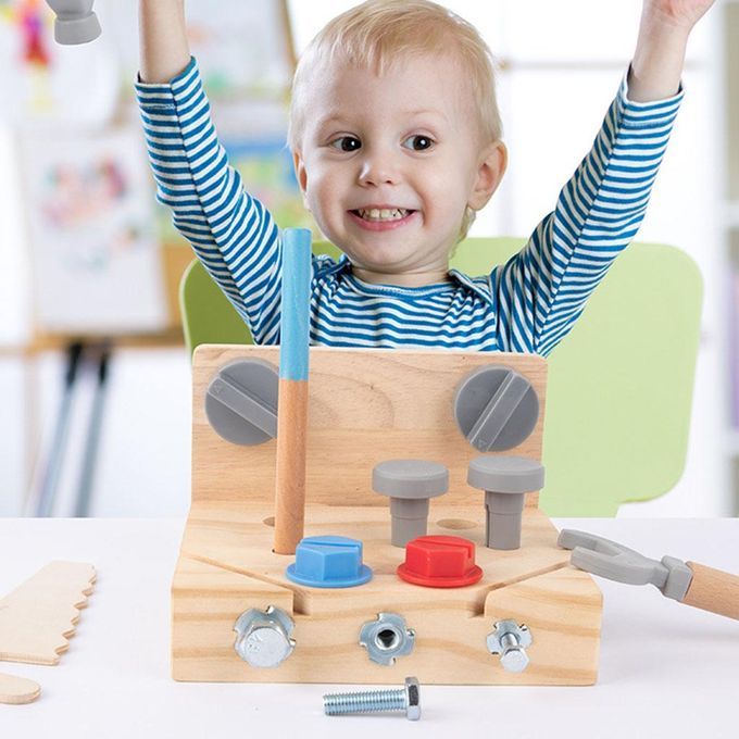 Wooden Tool Box Montessori Disassembly Set Educational Toy For Toddler