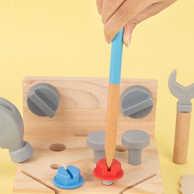 Wooden Tool Box Montessori Disassembly Set Educational Toy For Toddler
