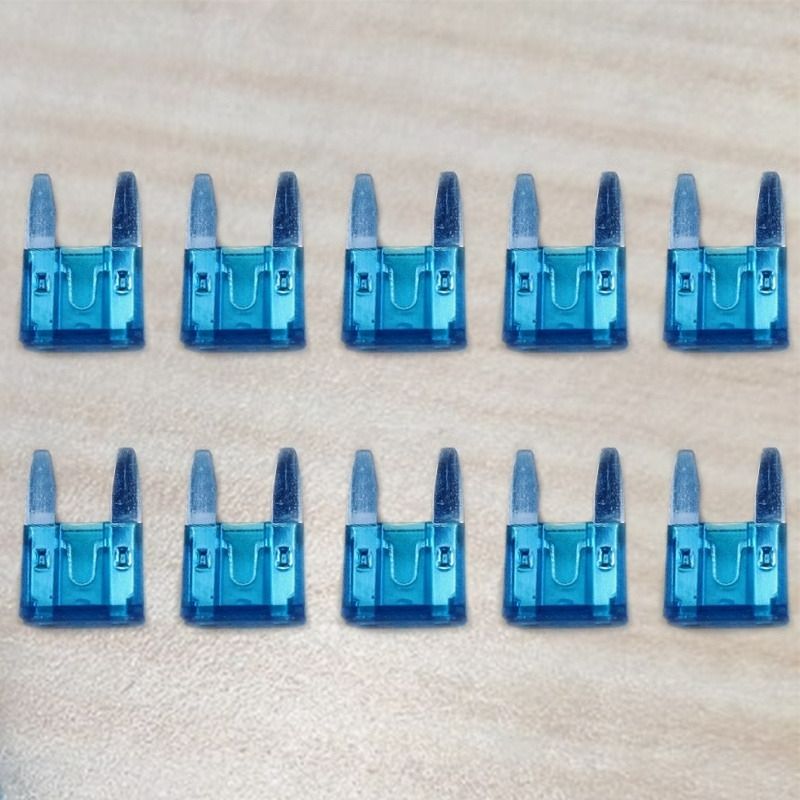 (Medium 3Amp)10/50/100pcs Aluminum Car Blade Fuse Kit For