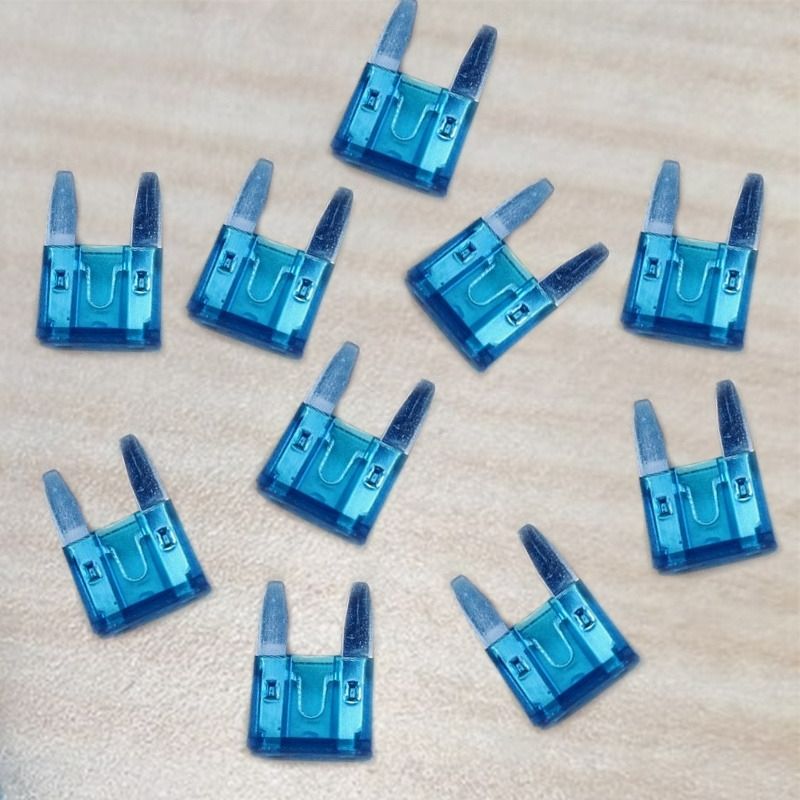 (Medium 3Amp)10/50/100pcs Aluminum Car Blade Fuse Kit For