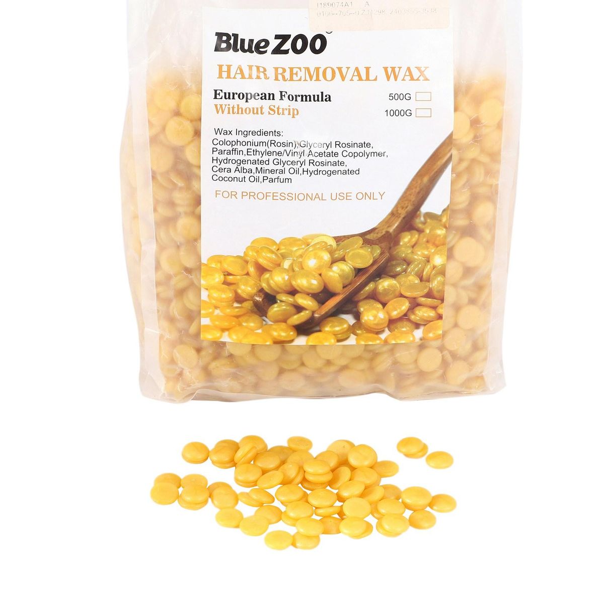 BlueZOO Depilatory Shimmer Hard Wax Beans For Hair Removal-Gold
