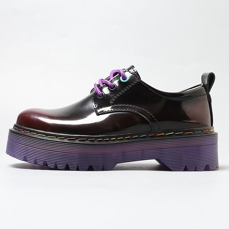 Classic Platform Chunky Heel Ladies Pumps Female Sweet Round Toe College Shoes