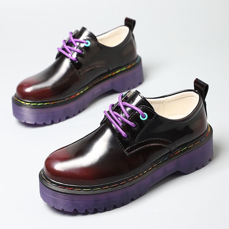 Classic Platform Chunky Heel Ladies Pumps Female Sweet Round Toe College Shoes