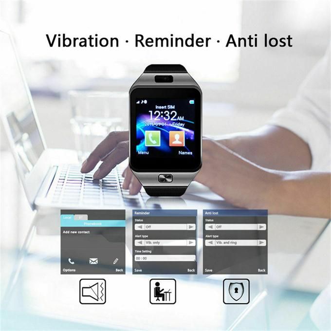 Women's Gold Smart Watch DZ09 Bluetooth Fashion Watch