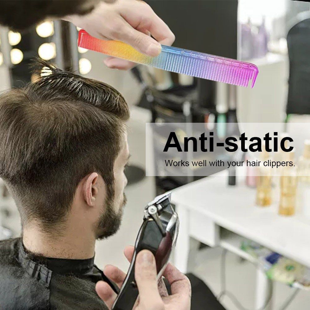 Colorful Haircut Comb Hair Cutting Styling Comb Grooming