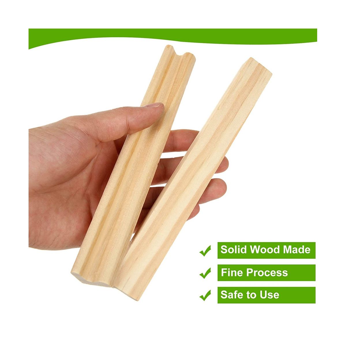 20-Pack Wooden Tile Holders Repment Rack Letter Racks