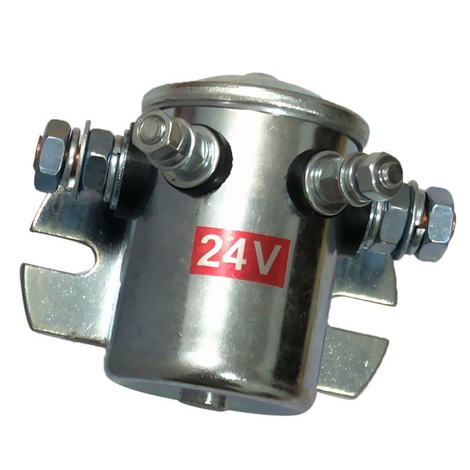 24V 200A Normally Open Contactor Solenoid Relay Metal For Winch & Golf