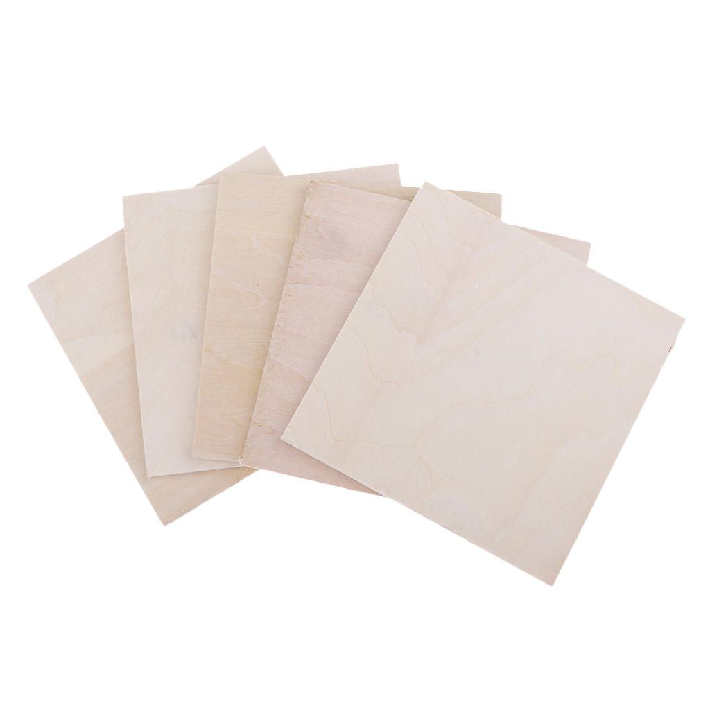 20Pcs Unpainted Balsa Wood Sheets For DIY Model Boat Ship Toys