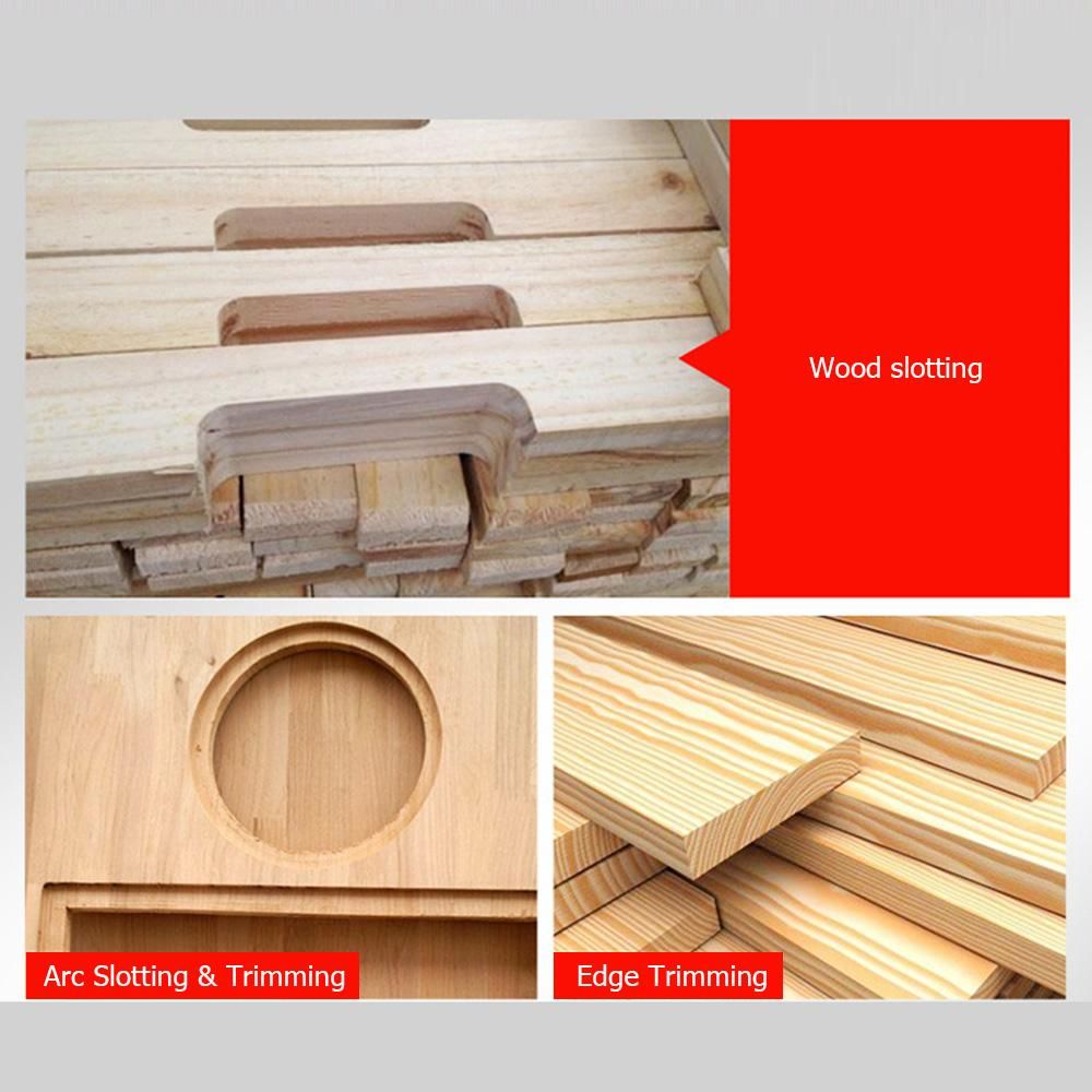 800W 30000r/min Multifunctional Electric Wood Trimmer Wood Router Laminate Trimmer Professional Slotting Trimming Grooving Machine for Woodworker Carpenter