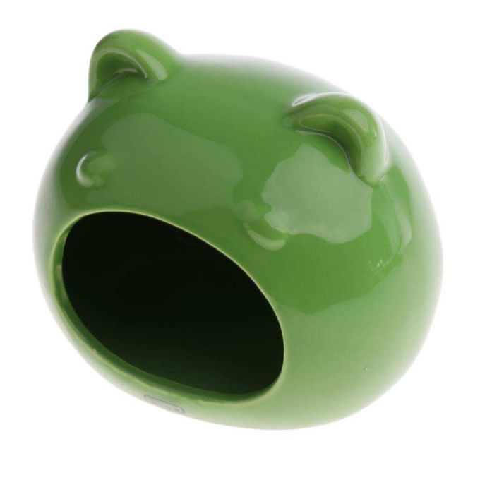 Small Pet Bed Nest Toy Potable Mouse House Bed Supplies 5 Green #2