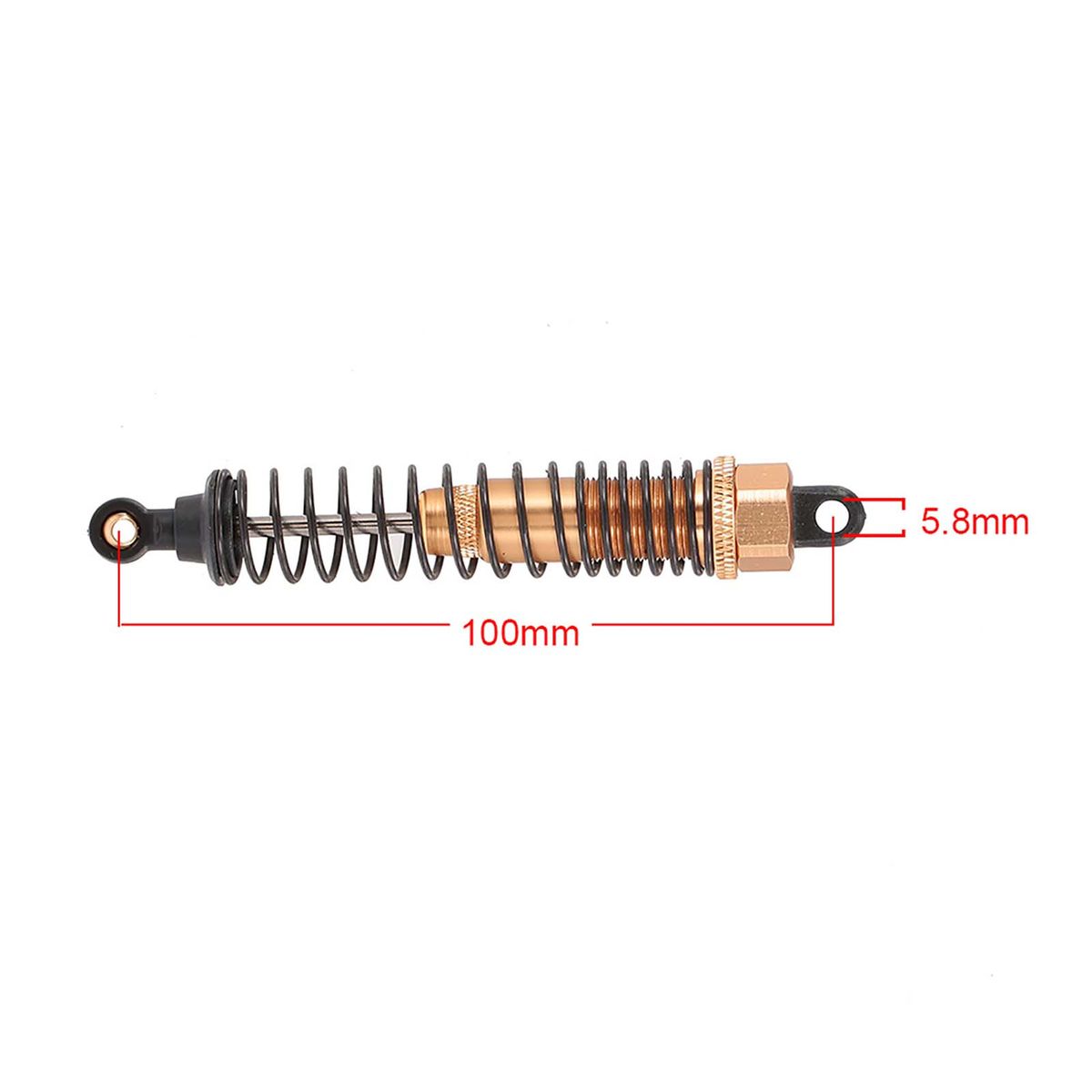 4pcs RC Car Parts 100mm Metal Shock Absorber Damper