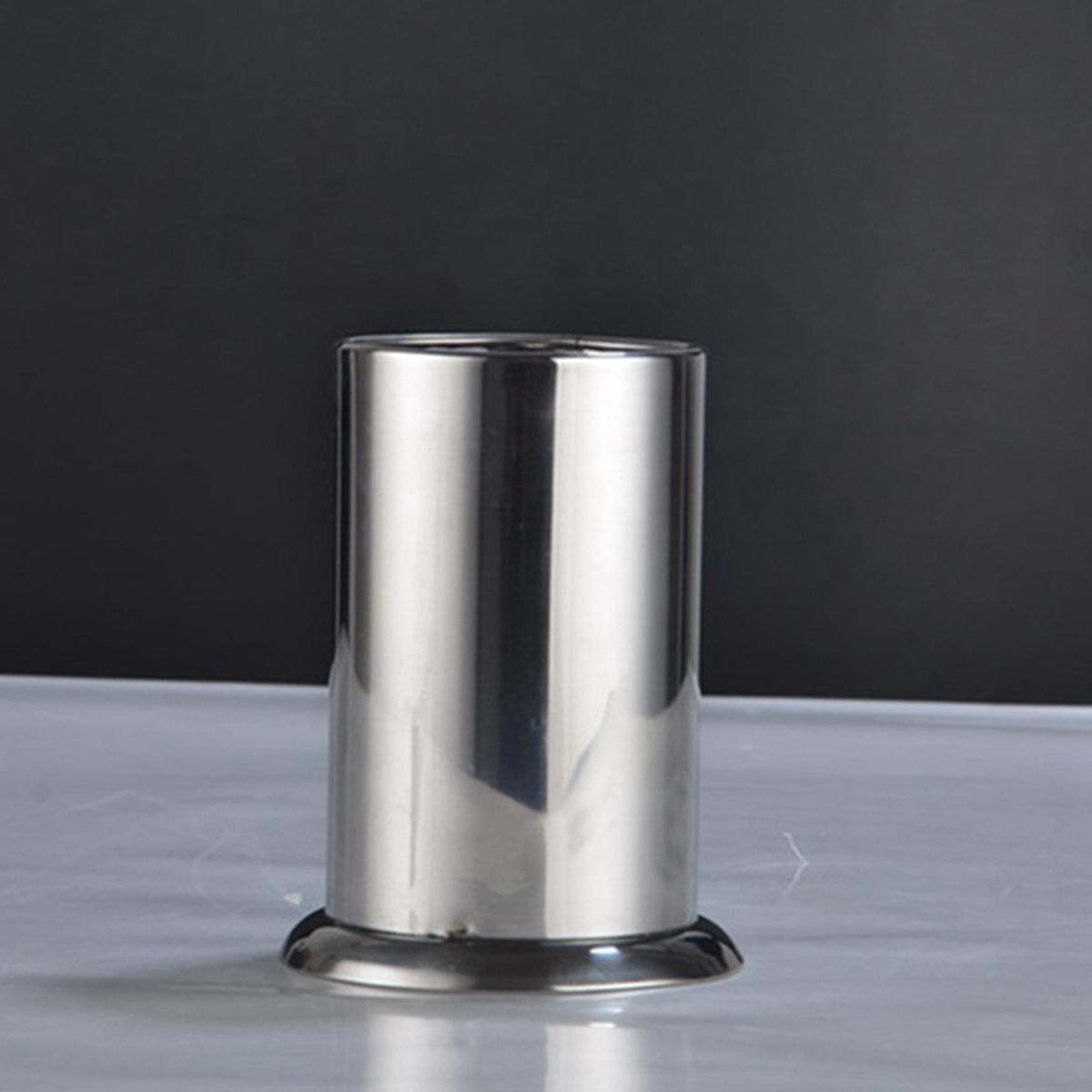 2X Stainless Steel Straw Holder, Counter-Top Straw Dispenser, Cutlery Organizer, Spoons Forks Chopsticks Storage