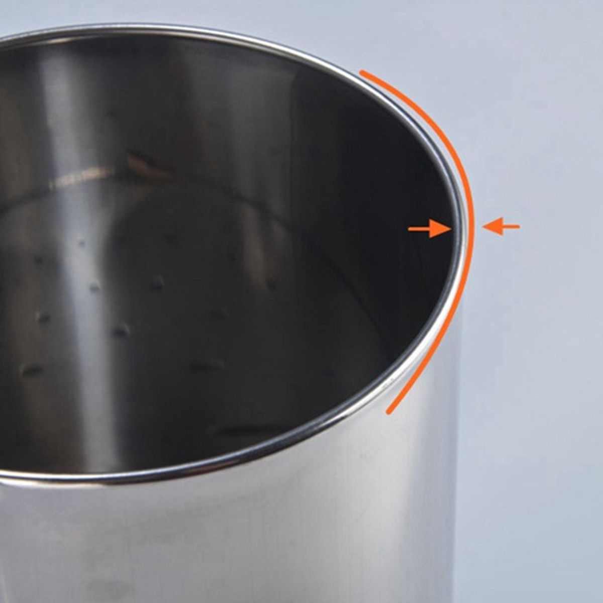 2X Stainless Steel Straw Holder, Counter-Top Straw Dispenser, Cutlery Organizer, Spoons Forks Chopsticks Storage