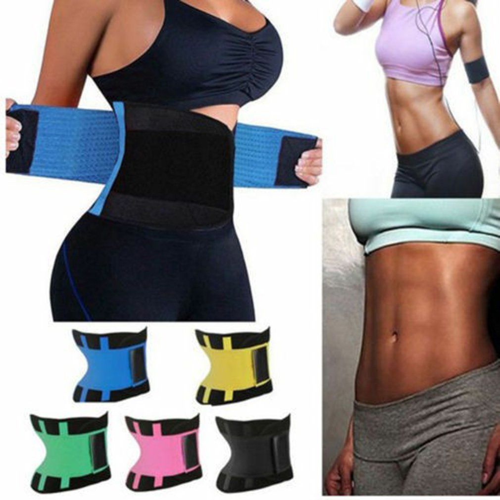 Postpartum Recovery Fitness Slimming Belt Power Body Shapers Waist Trainer Trimmer Sport Gym Hot Suana Sweating Wrap Pink