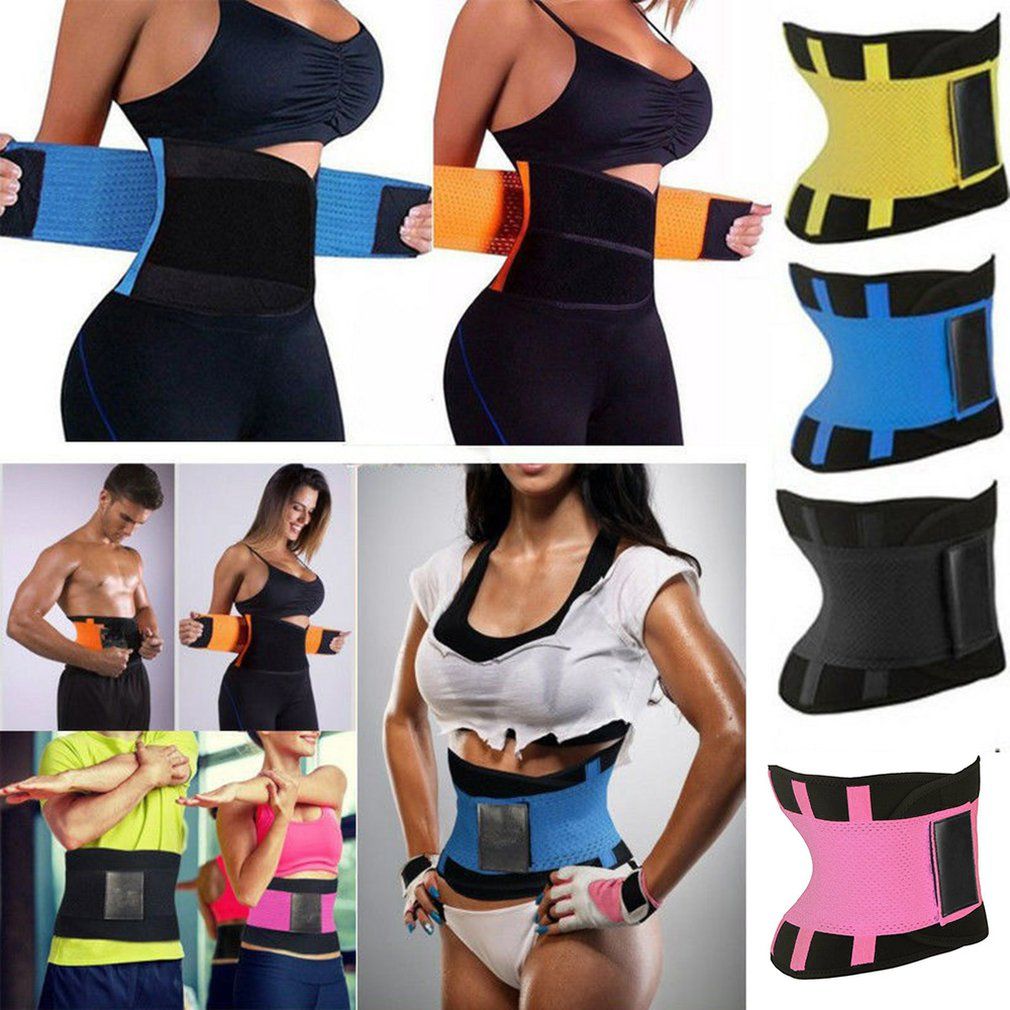 Postpartum Recovery Fitness Slimming Belt Power Body Shapers Waist Trainer Trimmer Sport Gym Hot Suana Sweating Wrap Pink