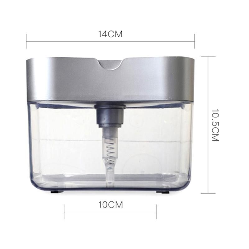 Soap Dispenser Pump Manual Press Cleaning Liquid Dispenser Container Manual Press Organizer Kitchen Tool Light Blue