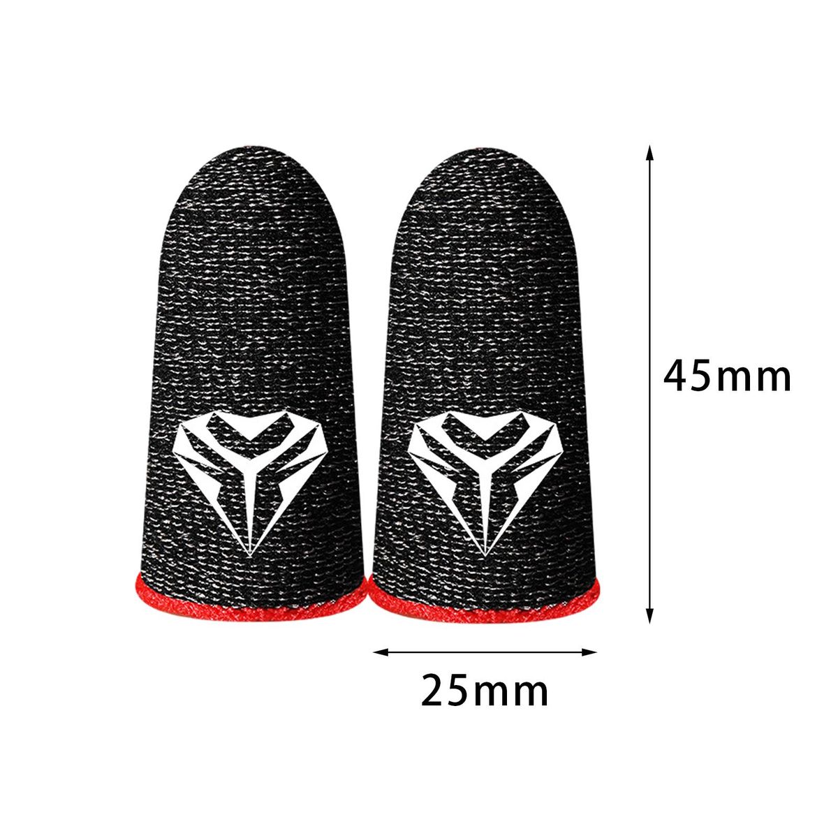 2Pcs Gaming Finger Sleeves, Thumb Sleeves, For Phone Game Game Red