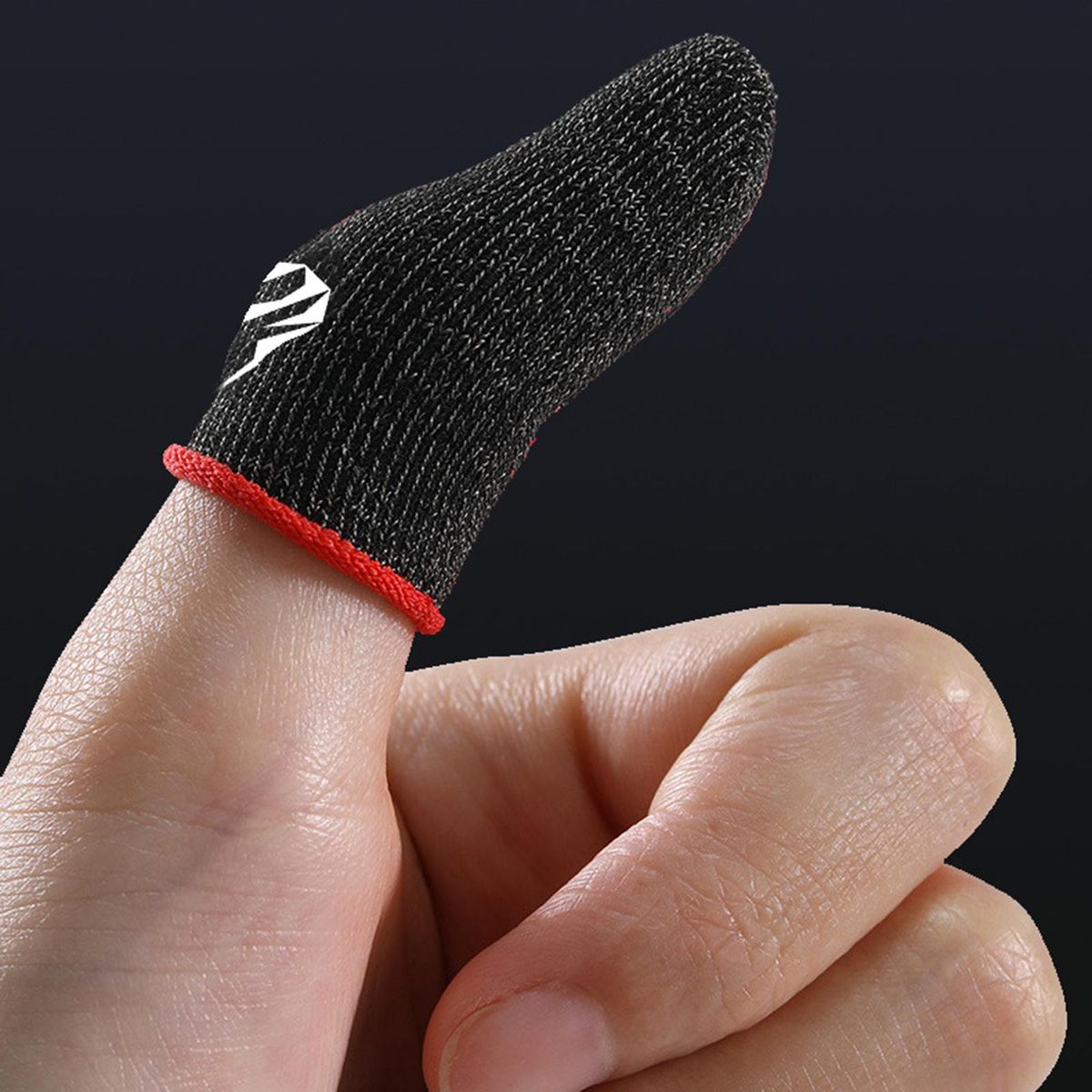 2Pcs Gaming Finger Sleeves, Thumb Sleeves, For Phone Game Game Red
