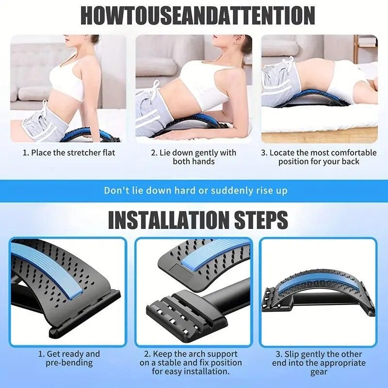 Relieve Back Pain Instantly with This Multi-Level Lumbar Back Massager - Perfect for Herniated Disc, Sciatica & Scoliosis!