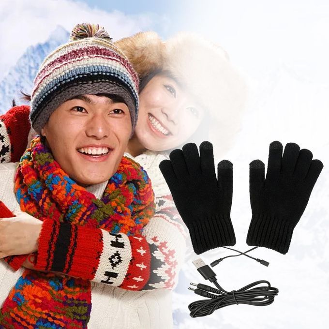 2Pairs USB Heated  Full Finger Touchscreen Laptop  Hand