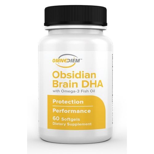 Brain DHA With Marine Oil 60 Softgels Omega-3 Obsidian